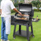53" Heavy Duty Portable Wood Pellet BBQ Grill With Cart (SAK93641)