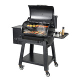53" Heavy-Duty Portable Wood Pellet BBQ Grill With Cart (SAK93641)