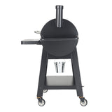 53" Heavy-Duty Portable Wood Pellet BBQ Grill With Cart (SAK93641)