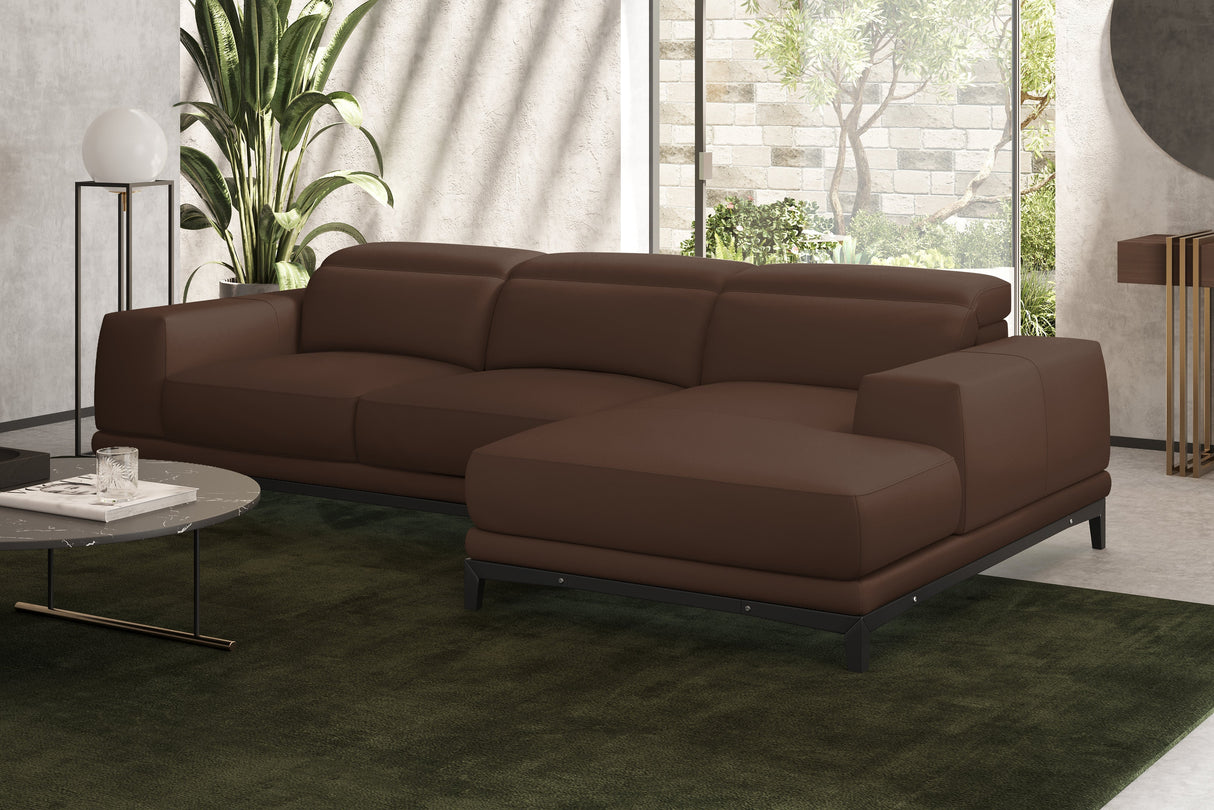 Valletta Leather Sectional Sofa