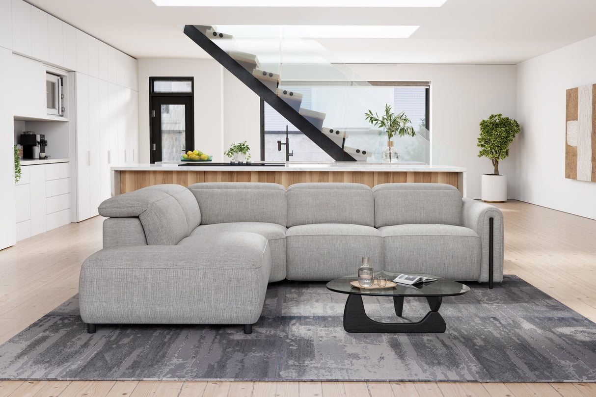 Octavia Fabric Reclining Corner Sectional Cloud Sofa