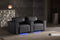 Valencia 2025 New Barcelona Grand Ultimate Leather Home Theater Seating Row of 2, Graphite