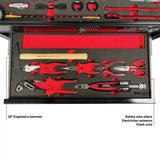 MotoBox | 103-Piece Metric Motorcycle Tool Set with 5-Drawer Hand Carry Tool Box