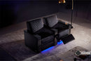Valencia Naples Prestige Home Theater Seating Row of 2, Raven