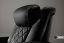 Valencia 2025 New Tuscany Ultimate Luxury Heat & Ventilation Leather Home Theater Seating Row of 2, Onyx