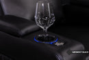 Valencia Zurich Leather Home Theater Seating Row of 2, Black
