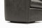 Valencia Riley Leather Swivel Accent Chair, Black