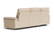Valencia Heidi Top Grain Leather Three Seats Sofa, Cream