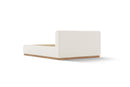 Valencia Gabriella Fabric Upholstered King Size Bed Frame, Cream