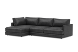 Serena Leather Sectional Sofa
