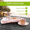 5PCS Outdoor Patio Rattan Dining Furniture Set With Swivel Armchairs (91823705)