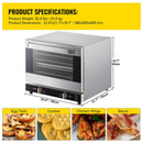Heavy Duty Commercial Stainless Steel Countertop Convection Toaster Oven (SAK51683)