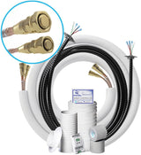 MRCOOL® DIY 9,000 BTU 23.6 SEER2 DC Inverter Ductless Mini Split Air Conditioner and Heat Pump System with 25 ft Line Set Installation Kit, Smart HVAC Controller, and Wireless Remote Control - 115V - 5th Generation (DIY-09-HP-WM-115D25-O)