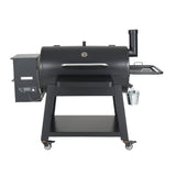 62" Heavy-Duty Portable Wood Pellet BBQ Grill With Cart (SAK91308)