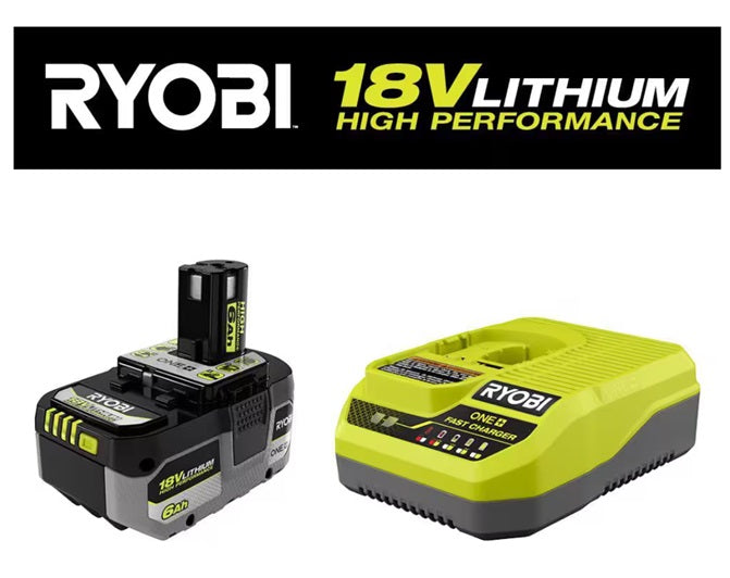 6AH Ryobi Lithium Battery and Charger (US shipping)