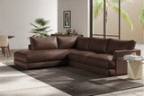 Serena Leather Sectional Sofa