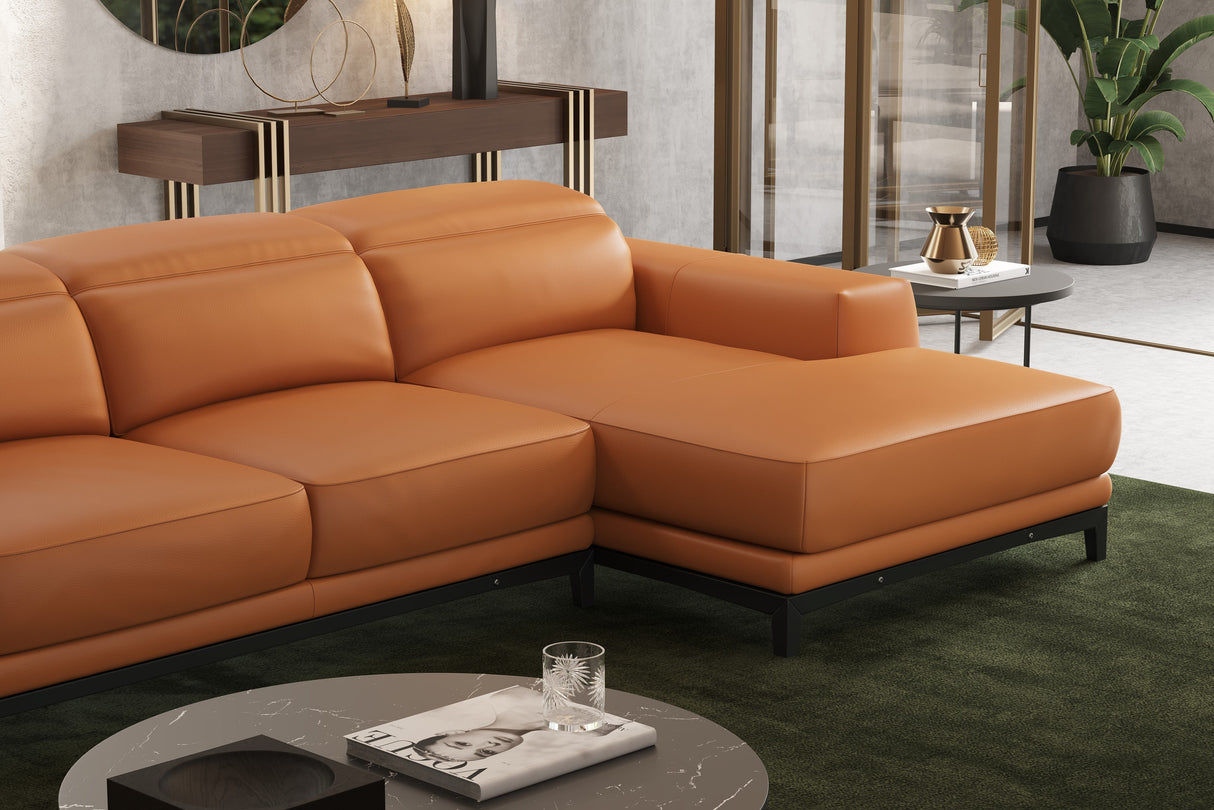 Valletta Leather Sectional Sofa