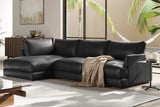 Serena Leather Sectional Sofa