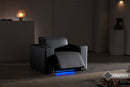 Valencia 2025 New Barcelona Grand Ultimate Leather Home Theater Seating Row of 2, Graphite