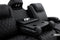 Valencia Oslo Luxury Console Home Theater Seating Console Row of 3 Dropdown Center, Onyx