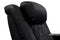 Valencia 2025 New Tuscany Heat & Massage Leather Home Theater Seating Row of 2, Midnight Black
