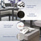7-Piece Modern Outdoor Patio Furniture Set With Waterproof Cushions & Glass Table (SAK55673)