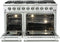 FORNO Appliance Package - 48" Gas Range, 48" Range Hood, Dishwasher, 48" Refrigerator, Microwave Drawer, AP-FFSGS6244-48-13