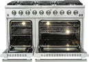 FORNO Appliance Package - 48" Gas Range, Range Hood, 60" Refrigerator, Dishwasher, Microwave Drawer, Wine Cooler, AP-FFSGS6244-48-22
