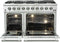 FORNO Appliance Package - 48" Gas Range, Range Hood, 60" Refrigerator, Dishwasher, Microwave Drawer, Wine Cooler, AP-FFSGS6244-48-22