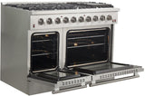 FORNO Appliance Package - 48" Gas Range and 60" Refrigerator, FBDL-005-01CAUS