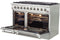 FORNO Appliance Package - 48" Gas Range, 48" Range Hood, 48" Refrigerator, AP-FFSGS6244-48-10