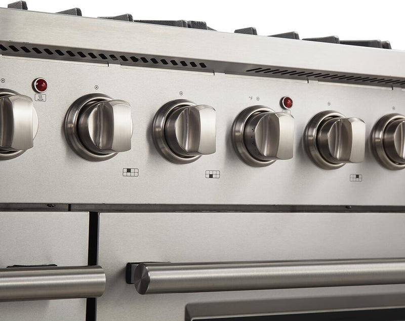 FORNO Appliance Package - 48" Gas Range, 60" Refrigerator, Microwave Drawer, Dishwasher, AP-FFSGS6244-48-26