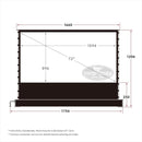VIVIDSTORM S White Cinema Motorized Tension Floor Rising Projector screen– Classic Version
