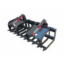 74" Premium Heavy Duty Skid Steer Root Grapple Bucket Attachment (94621873)