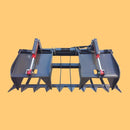 74" Premium Heavy Duty Skid Steer Root Grapple Bucket Attachment (94621873)