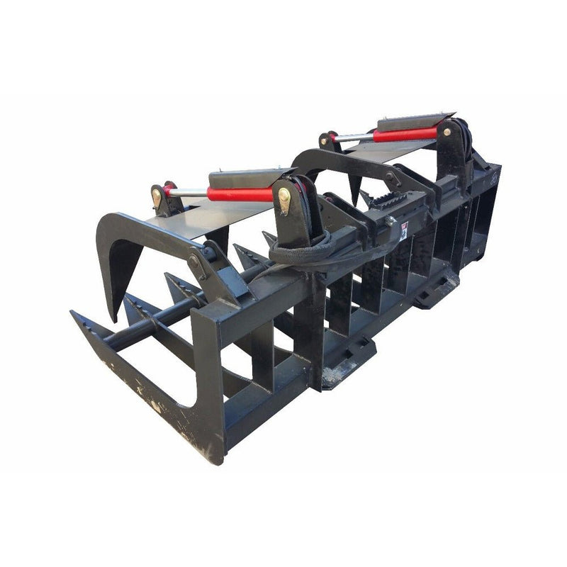 74" Premium Heavy Duty Skid Steer Root Grapple Bucket Attachment (94621873)