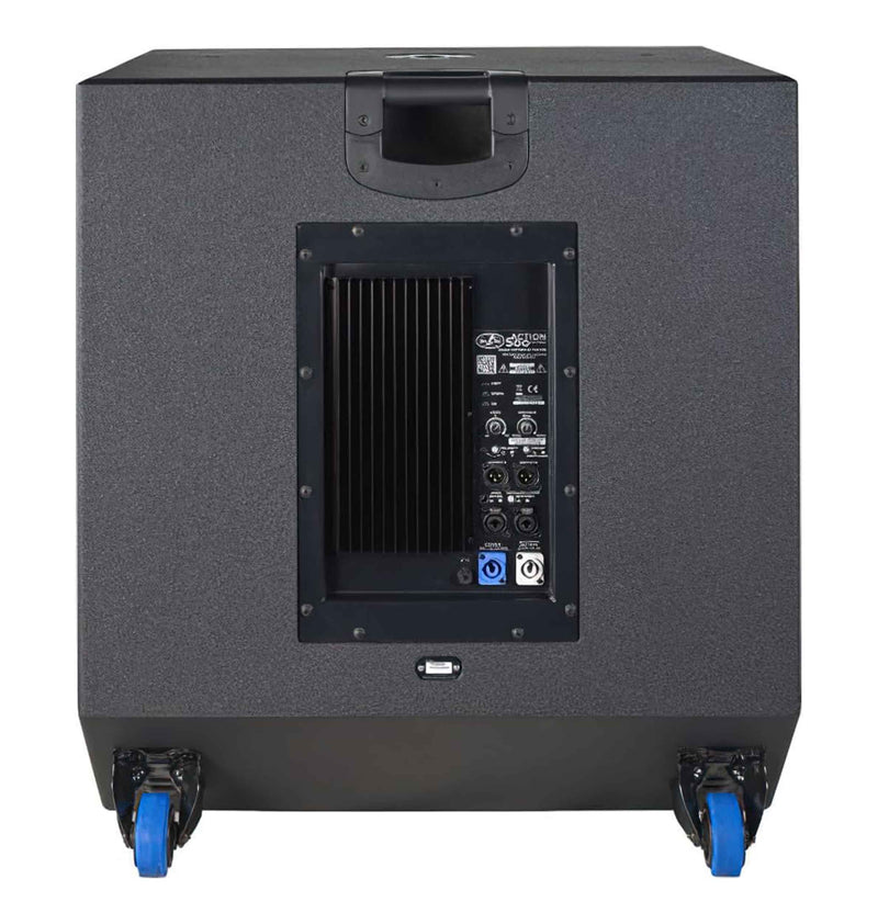 DAS Audio ACTION-S118A-115, 18-Inch 3200W Powered Horn-Loaded Subwoofer System with DSP - Black