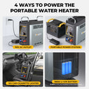 Bougerv portable propane outdoor camping water heater