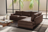 Serena Leather Sectional Sofa