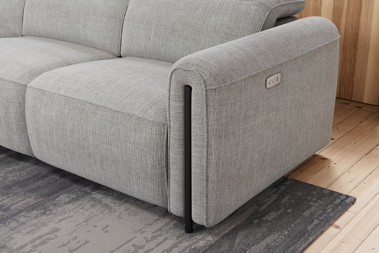 Octavia Fabric Reclining Corner Sectional Cloud Sofa