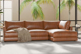 Serena Leather Sectional Sofa