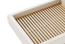 Valencia Gabriella Fabric Upholstered King Size Bed Frame, Cream