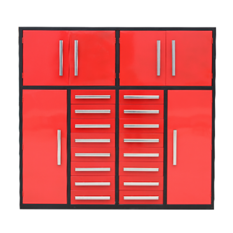 7ft Garage Storage Cabinet with 16 Drawers