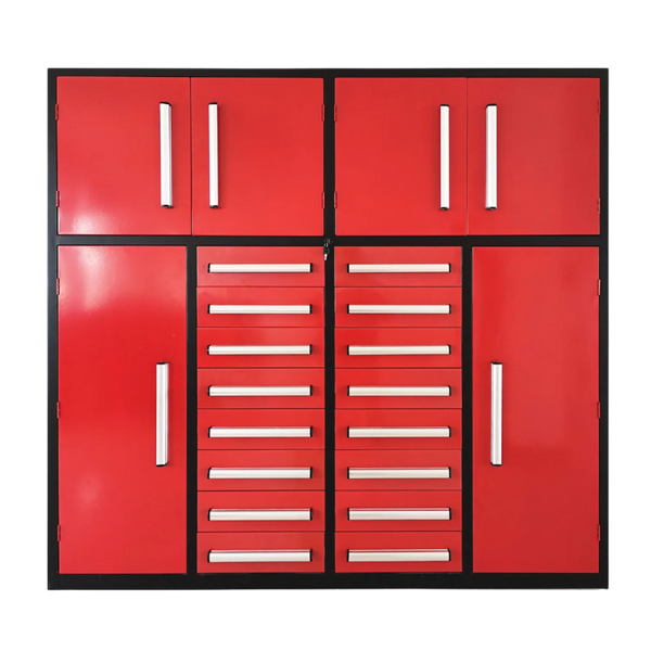7ft Garage Storage Cabinet with 16 Drawers