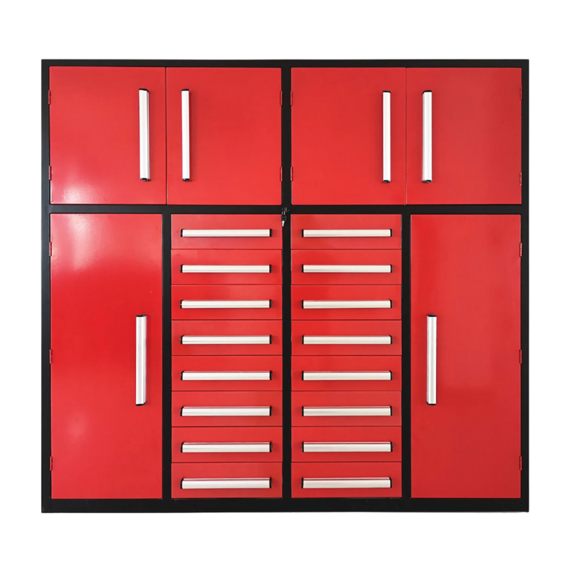 7ft Garage Storage Cabinet with 16 Drawers