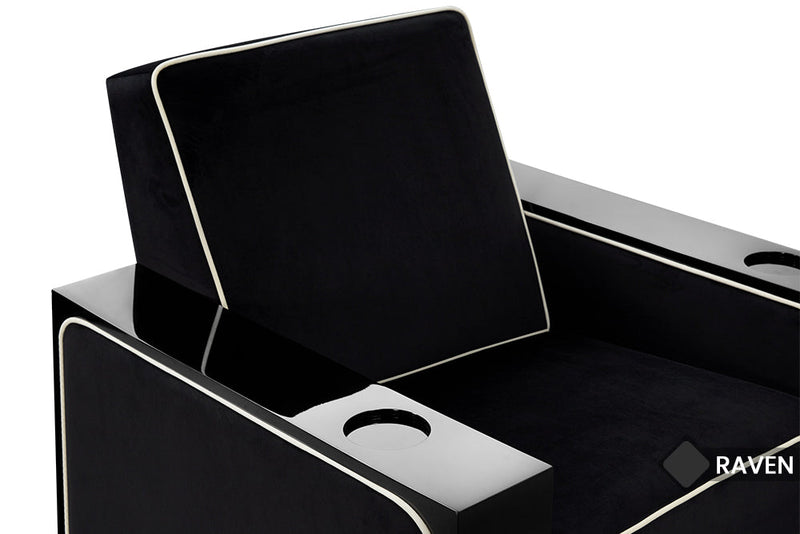 Valencia D-BOX Habtic+ Leather Home Theater Seating Naples Elegance