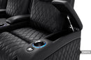 Valencia 2025 New Oslo Luxury Home Theater Seating Row of 2, Onyx