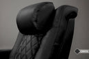 Valencia 2025 New Tuscany Luxury Leather Home Theater Seating Row of 2, Onyx