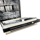 FORNO Package - 36 Inch Gas Range, Wall Mount Range Hood, Refrigerator, Microwave Drawer, Dishwasher, AP-FFSGS6244-36-8