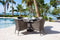 Spectrum 5-Piece Woven Armchair Dining Set with Cushions